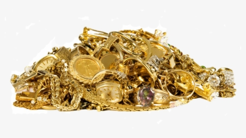 Cash For Gold In Ma - Pile Of Gold Jewelry, HD Png Download, Transparent PNG