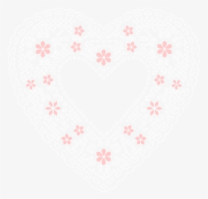 Free Png Lace Heart Png - Transparent Background White Lace Heart, Png Download, Transparent PNG