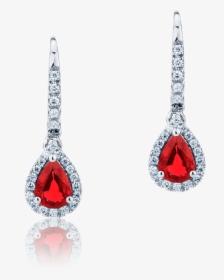 Mirco Visconti Earrings With Rubies And Diamonds - Mirco Visconti Rubino Orecchini, HD Png Download, Transparent PNG
