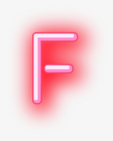 #f #neon #letter - Sign, HD Png Download, Transparent PNG
