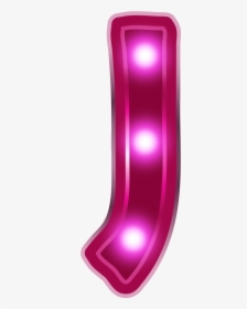 Neon Letters Png Purple - Circle, Transparent Png, Transparent PNG