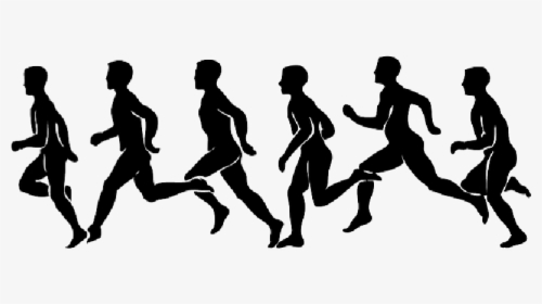 Cross Country Running Clip Art Portable Network Graphics - People Running Clipart, HD Png Download, Transparent PNG