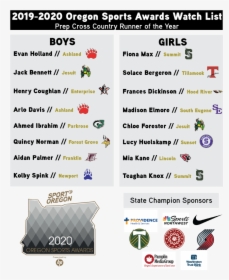 Xc Take 3 - Sports Awards List 2019, HD Png Download, Transparent PNG