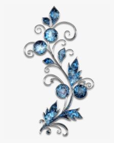 Decor, Ornament, Jewelry, Flower, Blue, Silver - Samsung J4 Plus Cases For Girls, HD Png Download, Transparent PNG