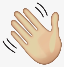Hand Emoji Png Photo - Waving Hand Emoji, Transparent Png, Transparent PNG