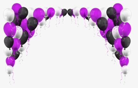 Balloons Decoration Transparent Png Clip Art Image - Purple Balloon Transparent Background, Png Download, Transparent PNG