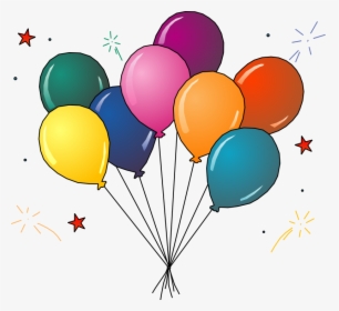 65 Free Party Clip Art - Party Balloons Clipart, HD Png Download, Transparent PNG