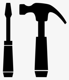 Transparent Hammer Clip Art - Hammer And Screwdriver Icon, HD Png Download, Transparent PNG