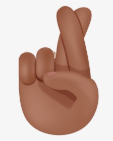 Two Fingers Crossed Emoji, HD Png Download, Transparent PNG