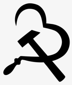 Hammer And Sickle Png - Anarchist Hammer And Sickle, Transparent Png, Transparent PNG