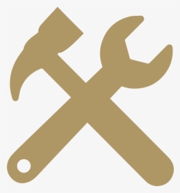 Wrench Hammer Icon Png - Wrench And Hammer Silhouette, Transparent Png, Transparent PNG