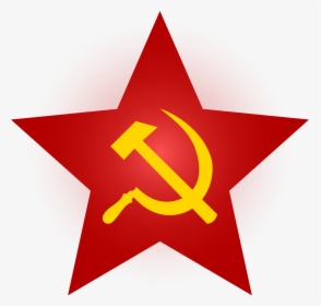 Red Star Png - Hammer And Sickle In Star, Transparent Png, Transparent PNG