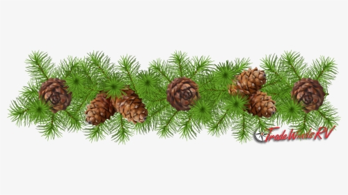 Pinecone Clipart Greens - Pinecone Garland Clipart, HD Png Download, Transparent PNG