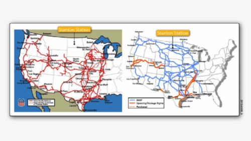 Union Pacific Bnsf Lines, HD Png Download, Transparent PNG