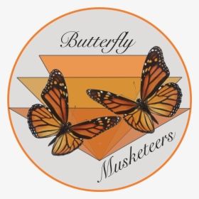 The Butterfly Musketeers - Monarch Butterfly, HD Png Download, Transparent PNG
