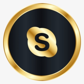 Luxury Skype Button Png Image Free Download Searchpng - Gold Skype Icon Png, Transparent Png, Transparent PNG