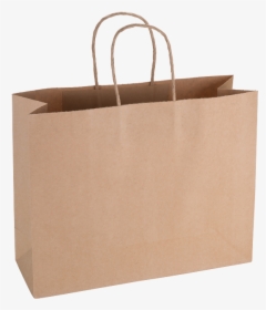 Transparent Brown Paper Bag Png - Wide Paper Bag, Png Download, Transparent PNG
