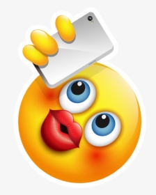 Selfie Emoji - Emoji With Duck Lips, HD Png Download, Transparent PNG