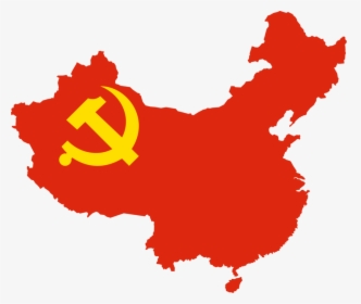 Flag Of China Map - China Map Flag Transparent, HD Png Download, Transparent PNG