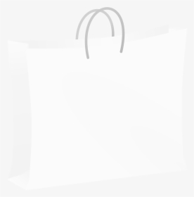 Paper Bag Png Black And White - White Shopping Bag Png, Transparent Png, Transparent PNG