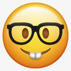 Download Nerd Emoji Icon Pawis Emoji Bday Emoji - Emoji Nerd, HD Png Download, Transparent PNG
