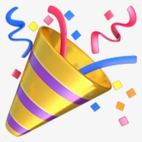 ❁ Party Popper Emoji 🎉 Party Popper Emoji Emoticon - Party Emoji, HD Png Download, Transparent PNG