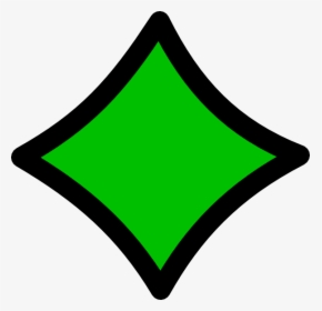 Diamond Green Black Outline Svg Clip Arts - Sign, HD Png Download, Transparent PNG