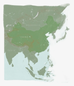Asia Map Black, HD Png Download, Transparent PNG