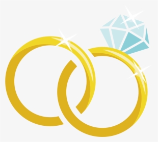 Diamond Material Vector Marriage Wedding Ring Cartoon - Wedding Ring Png Clipart, Transparent Png, Transparent PNG
