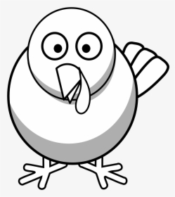 Turkey - Clipart - Black - And - White - Printable - Clipart Black And White Turkey, HD Png Download, Transparent PNG