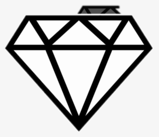 #diamond #png #stikers #popular - Stencil Of A Diamond, Transparent Png, Transparent PNG