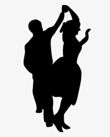 Dance Rock And Roll Clip Art - Dancing Black & White, HD Png Download, Transparent PNG