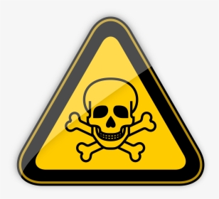 Toxic Warning Sign Png Clipart - Toxic Warning Label, Transparent Png, Transparent PNG