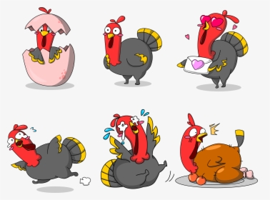 Turkey Cartoon Thanksgiving - ไก่ งวง การ์ตูน, HD Png Download, Transparent PNG
