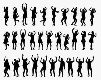 Transparent People Dancing Clipart - Silhouette People Dancing Png, Png Download, Transparent PNG