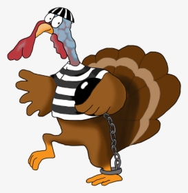 Running Turkey Clip Art Free - Cute Thanksgiving Turkey Running, HD Png Download, Transparent PNG