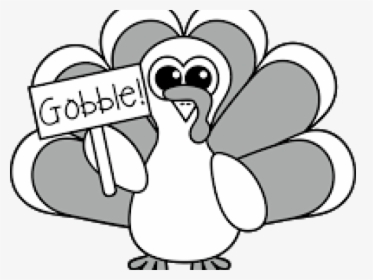 Transparent Turkey Cartoon Png - Turkey Gobble Clipart, Png Download, Transparent PNG