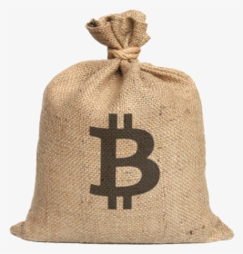 Transparent Paper Bag Clipart - Bag Of Bitcoin, HD Png Download, Transparent PNG