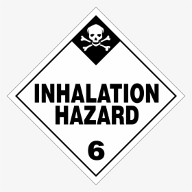 Transparent Toxic Sign Png - Poison Inhalation Hazard Placard, Png Download, Transparent PNG