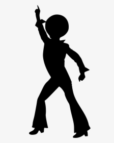 Disco Silhouette Clip Art - Disco Silhouette, HD Png Download, Transparent PNG