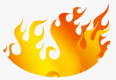 Fire Clip Logo Design - Flame, HD Png Download, Transparent PNG