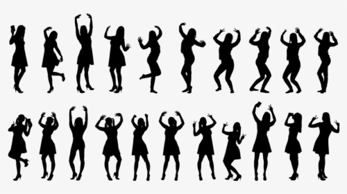 Silhouette People Dancing Png, Transparent Png, Transparent PNG