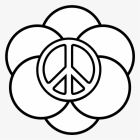 Peace Sign Coloring Pages With Circles - Respect Symbol, HD Png Download, Transparent PNG