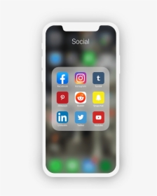 Social Media Screening - Transparent Phone Social Media, HD Png Download, Transparent PNG