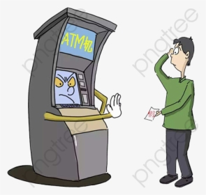 Atm Machine Clipart - Atm Cartoon, HD Png Download, Transparent PNG