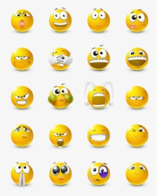 Smiley Icon Png - Emoticon Pack Png Transparent, Png Download, Transparent PNG
