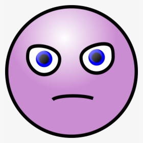 Purple Anger Face, HD Png Download, Transparent PNG