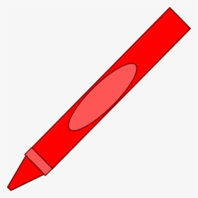 Transparent Crayon Clip Art - Red Crayon Clipart, HD Png Download, Transparent PNG