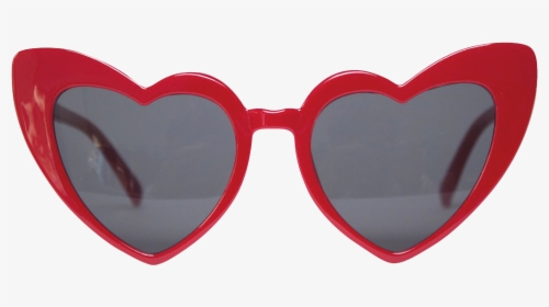 Transparent Red Heart Png - Red Heart Shaped Sunglasses, Png Download, Transparent PNG