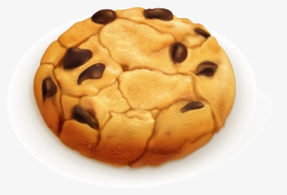 Chocolate Chip Cookie Sugar Cookie - Clipart Chocolate Chip Cookie Vector, HD Png Download, Transparent PNG